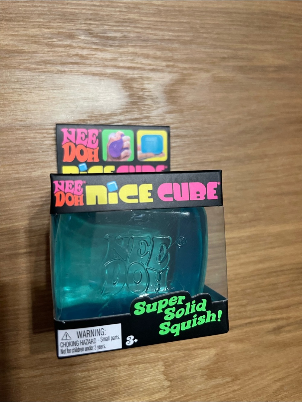 NeeDoh Nice Cube Super Solid Squish - Teal ship same day!